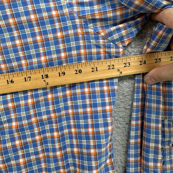 Ralph Lauren Shirt Mens L Blue Plaid Long Sleeve Button Down Classic Fit - Picture 6 of 9